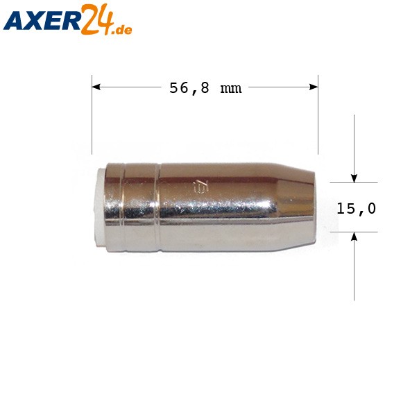 TBI Gasdüse kon. NW 15,0 mm
